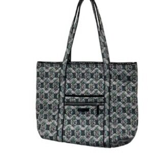 Vera Bradley Quilted Tote shoulder‎ Bag Paisley Striped Purse